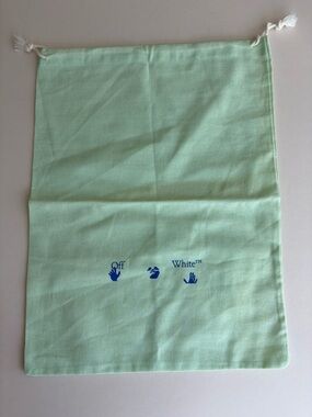 Off-White Mint Green Drawstring Pouch Dust Bag